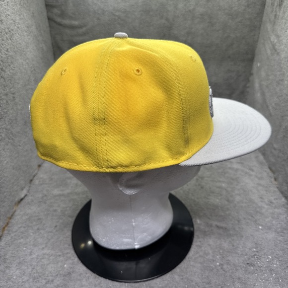 Utah Jazz‎ Fitted Hat 8 Yellow Gray New Era NBA Embroidered Cap Basketball - Picture 3 of 8